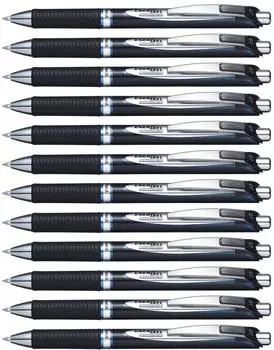 Pentel EnerGel Permanent Tintenroller 0,7mm blau, 12er-Pack (BLP77-C)