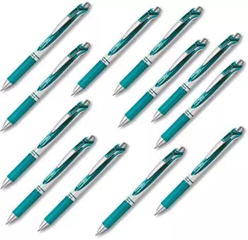 Pentel EnerGel BL77 Gelschreiber t&uuml;rkis 0,7mm, 12er-Pack (BL77-S3)