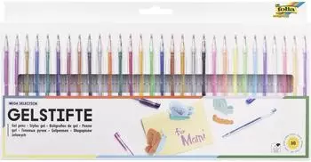Folia Mega Selection Gelschreiber-Set 1,0mm, mehrfarbig, 30 St&uuml;ck (778)