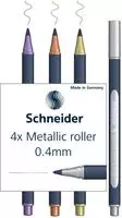 Schneider 4er Set Metallic Rollerball Paint-It farbig sortiert