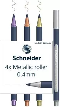 Schneider Optics Paint-It 050 Metallic Rollerball, sortiert 4er-Set (ML05011501)