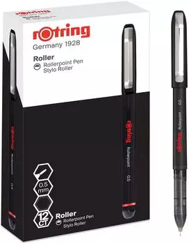 rOtring Rollerpoint Tintenroller 0,5mm schwarz, 12er-Pack (2146103)