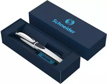 Schneider Optics Ray Tintenroller Geschenkset weiß-dunkelgrau, blau, 0,6mm (143649)