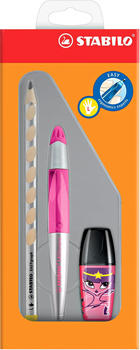 STABILO EASYoriginal Tintenroller Schul-Set für Linkshänder neonpink/metallic