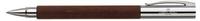 Faber-Castell Tintenroller 148111, Ambition, Birnbaumholz, braun, 0,7mm, Schreibfarbe