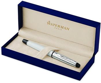 Waterman Expert Deluxe White Rollerball Pen CT (S0952420)