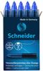 Schneider 50-185403, 5 Schneider Ersatzpatronen für Tintenroller One Change blau