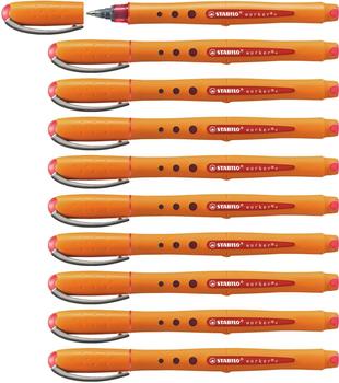 STABILO worker+ medium 10er Pack rot (2018/40)