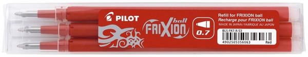 Pilot Frixion Ball Mine 2261002F 3er Set rot (BLS-FR7-R-S3)