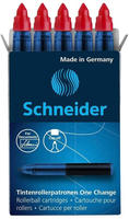 Schneider 50-185402, Schneider One Change Tintenrollerminen rot 0,6 mm 5 St.