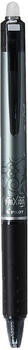 Pilot Pen Pilot Frixion Clicker Retractable Erasable Rollerball 0.5 mm Tip (Pack of 12) - Black