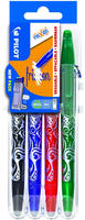 PILOT Tintenroller FriXion Ball 0.7 (M) Schwarz/Blau/Rot/Gr&uuml;n 4er Set2Go