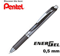 Pentel BL80-AX, Pentel EnerGel BL80-AX Gelschreiber schwarz/silber 0,5 mm,