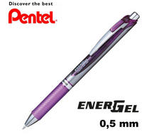 Pentel BL80-VX, Pentel EnerGel BL80-VX Gelschreiber lila/silber 0,5 mm,...