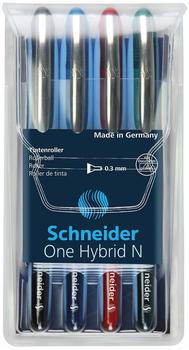 Schneider Tintenroller One Hybrid N 03 Hybrid-Needlespitze 0,3 mm sortiert Etui VE=4 Stück