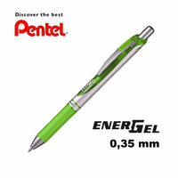 Pentel BL77-KX, Pentel EnerGel BL77 Gelschreiber hellgr&uuml;n/silber 0,35 mm,
