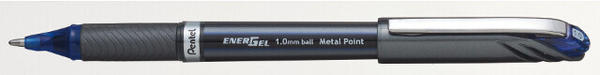 Pentel Liquidgelroller EnerGel 0,5mm sw Metallspitze freifliessende Tinte (BL30) blau