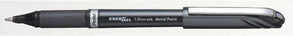 Pentel Liquidgelroller EnerGel 0,5mm sw Metallspitze freifliessende Tinte (BL30) schwarz