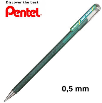 Pentel Gel-Tintenroller Dual Metallic Glitzer 0,5mm grün/metallic-blau grün