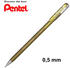 Pentel Gel-Tintenroller Dual Metallic Glitzer 0,5mm metallic-gold transparent, gold