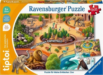 Ravensburger tiptoi - Puzzle für kleine Entdecker: Zoo (00138)