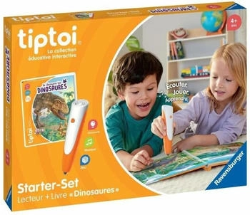 Ravensburger tiptoi - Starter-Set: Stift und Wörter-Bilderbuch Dinosaurier (00175) französisch