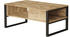 en.casa Laukaa 100x60x44,5 cm Eiche/schwarz