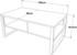 en.casa Laukaa 100x60x44,5 cm Eiche/schwarz