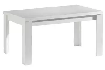 M&auml;usbacher Esstisch mit Auszug Monzi 140/240x90 cm Wei&szlig;/Matt