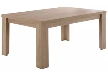 M&auml;usbacher Esstisch mit Auszug Monzi 140/240x90 cm Holzoptik Braun Eiche S&auml;gerau