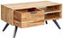 Wohnling Wohnzimmertisch Massivholz Rechteckig 99x49x30 cm ( WL6.154)