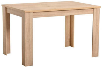 Homestyle4u Esstisch ausziehbar 120x80 cm Holz Eiche/braun (2182)