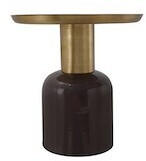 Kayoom Beistelltisch Esmeralda Deco 800 Dunkellila / Gold