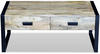 vidaXL Couchtisch mit 2 Schubladen Mangoholz Massiv 100x60x40 cm