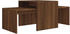 vidaXL Couchtisch-Set Braun Eichen-Optik 100x48x40 cm