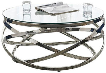 SalesFever Couchtisch Ø 80 cm silber (371527)