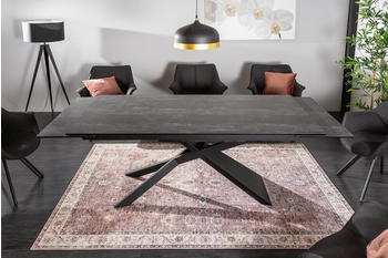 Riess-Ambiente Ausziehbarer Esstisch EUPHORIA 180-220-260cm Lava Keramik