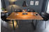 Riess-Ambiente Massivholz Esstisch MAMMUT 140cm Wild-Akazie Industrial Design 2,6cm Tischplatte Baumtisch