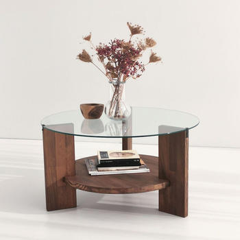 Hanah Home Mondo- MondoNOS Nussbaum 40x75x75 cm Glas