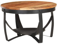vidaXL Couchtisch &Oslash;68x43 cm Massivholz Akazie