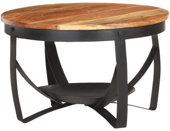 vidaXL Couchtisch &Oslash;68x43 cm Akazie/schwarz
