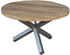 sam Esszimmertisch rund 130 cm Mangoholz Natur Silber RUNIS Naturfarben