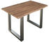 sam Esstisch Baumkante massiv Akazie stone 140 x 80 cm silber LAUREN