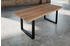 sam Esstisch Baumkante massiv Akazie stone 200 x 100 cm schwarz LAUREN