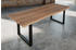 sam Esstisch Baumkante massiv Akazie stone 240 x 100 cm schwarz LAUREN