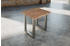 sam Esstisch Baumkante massiv Akazie stone 80 x 80 cm silber LAUREN
