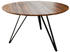 sam Runder Esszimmertisch massiv Akazie nussbaum 110 cm Metallfuß schwarz INSA