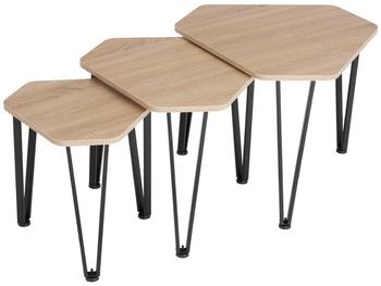 TecTake Beistelltisch-Set Torquay stapelbar (404735)