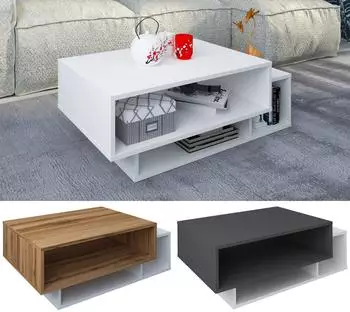 VCM Couchtisch Runila Anthrazit grau Engineered wood (918609)