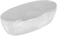 vidaXL Couchtisch Silber geh&auml;mmert 100 x 50 x 28 cm Aluminium